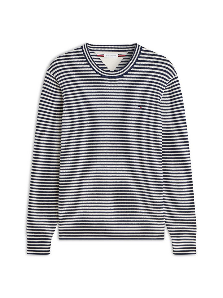 Tommy Hilfiger Strickpullover SEASONAL STRUCTURE CREW NECK strukturiert – Bild 5 von 5