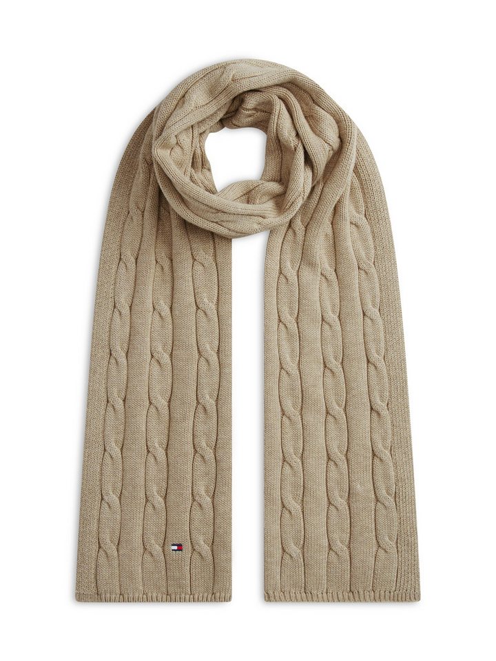 Tommy Hilfiger Strickschal ESSENTIAL CABLE SCARF, Regular fit mit Zopfstrickmuster – Bild 2 von 5
