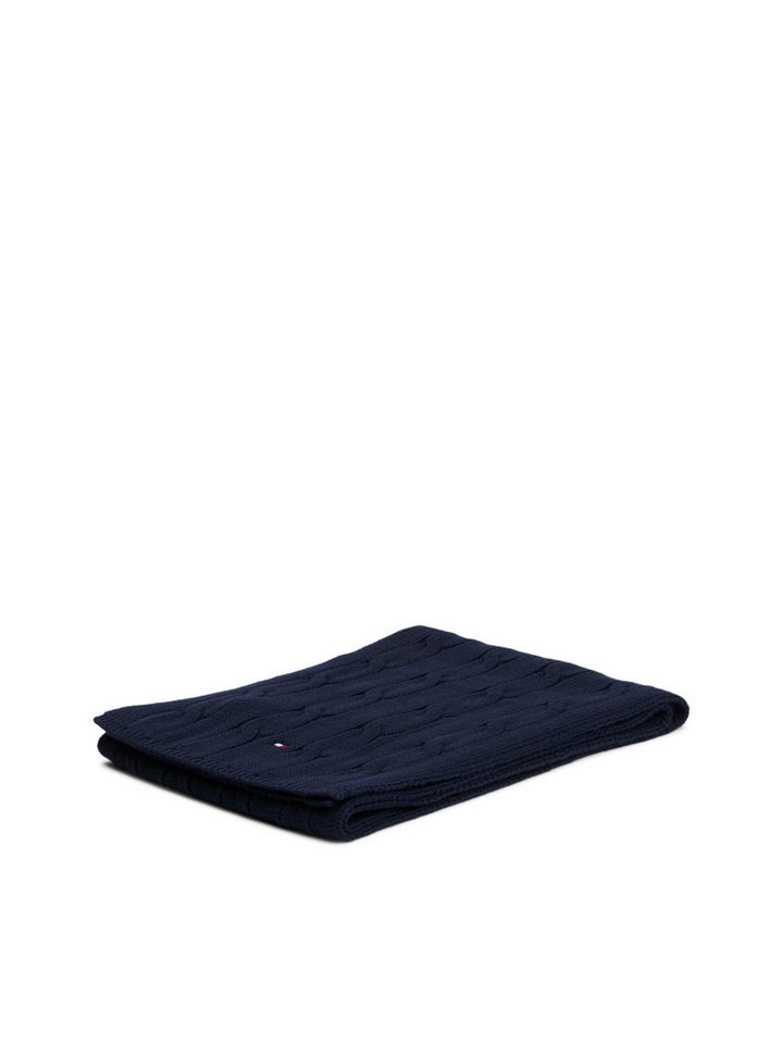 Tommy Hilfiger Strickschal ESSENTIAL CABLE SCARF, Regular fit mit Zopfstrickmuster – Bild 3 von 5