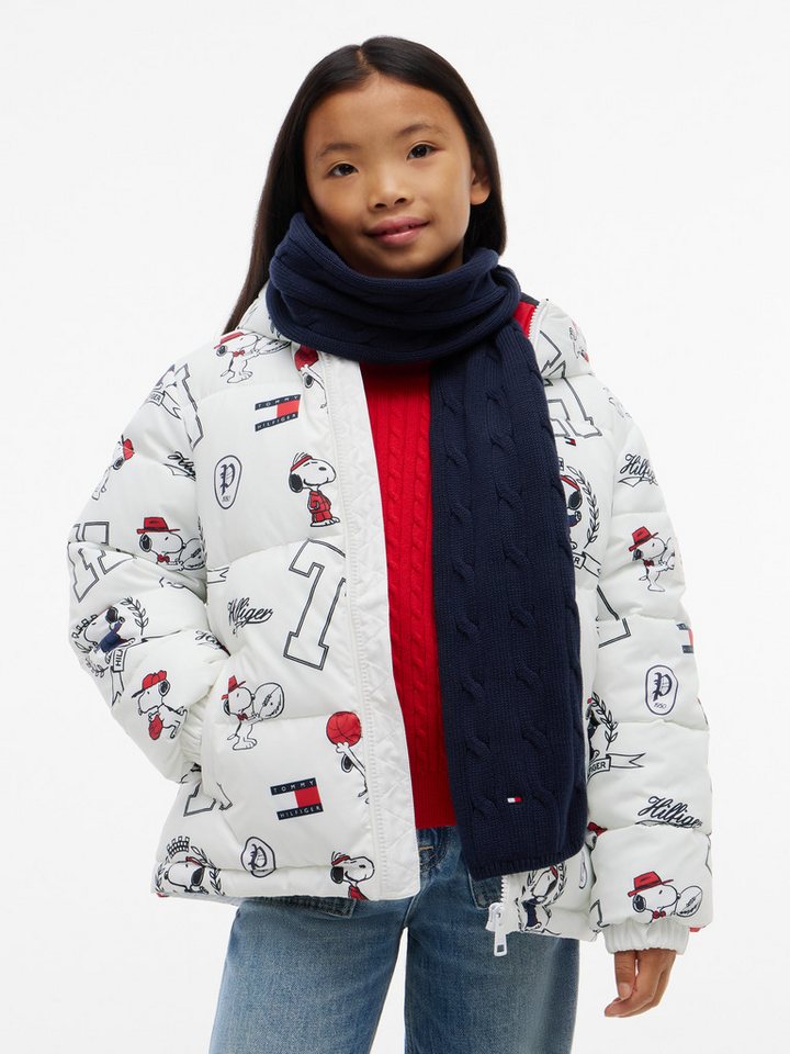 Tommy Hilfiger Strickschal ESSENTIAL CABLE SCARF, Regular fit mit Zopfstrickmuster – Bild 5 von 5