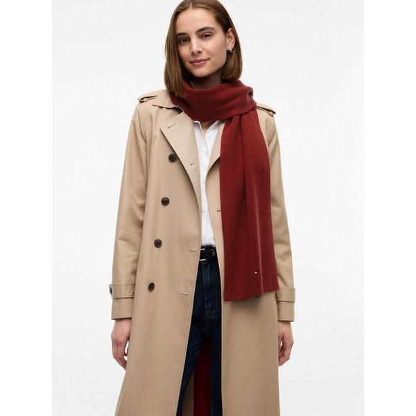 Tommy Hilfiger Strickschal TH FLAG KNIT SCARF, mit Wolle und Hilfiger Flag