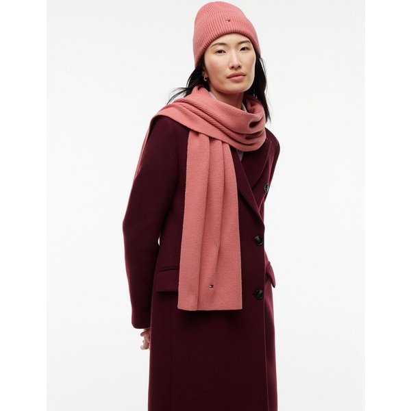 Tommy Hilfiger Strickschal TH FLAG KNIT SCARF, mit Wolle und Hilfiger Flag