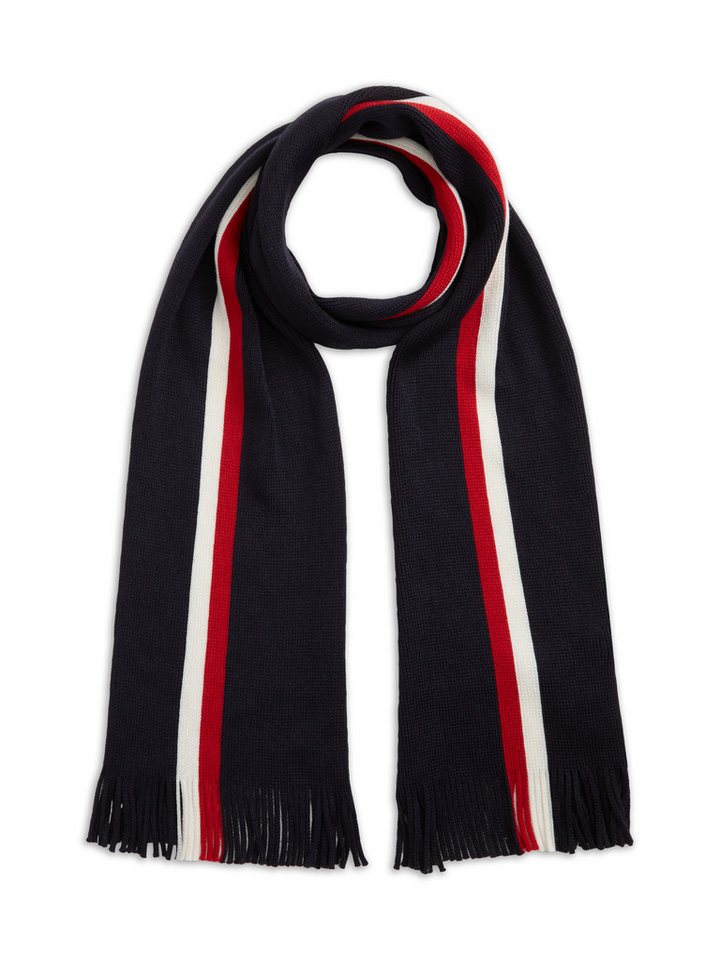 Tommy Hilfiger Strickschal TH RWB RASHELLE SCARF, aus Wollmix mit Global-Streifen – Bild 2 von 4