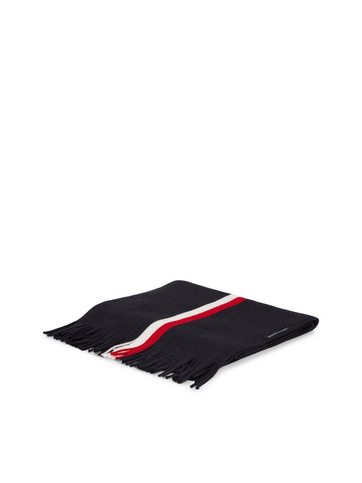 Tommy Hilfiger Strickschal TH RWB RASHELLE SCARF, aus Wollmix mit Global-Streifen – Bild 3 von 4