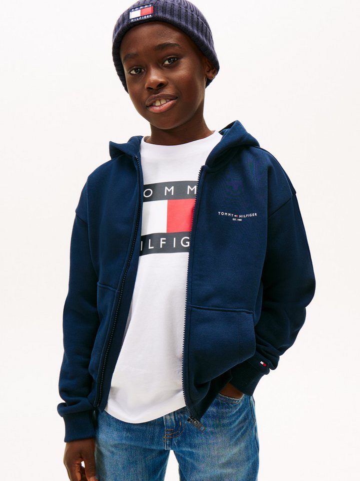 Tommy Hilfiger Sweatjacke Regular fit, für Kinder bis 16 Jahre – Bild 2 von 5