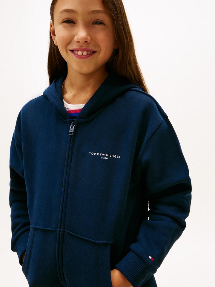 Tommy Hilfiger Sweatjacke Regular fit, für Kinder bis 16 Jahre – Bild 4 von 5