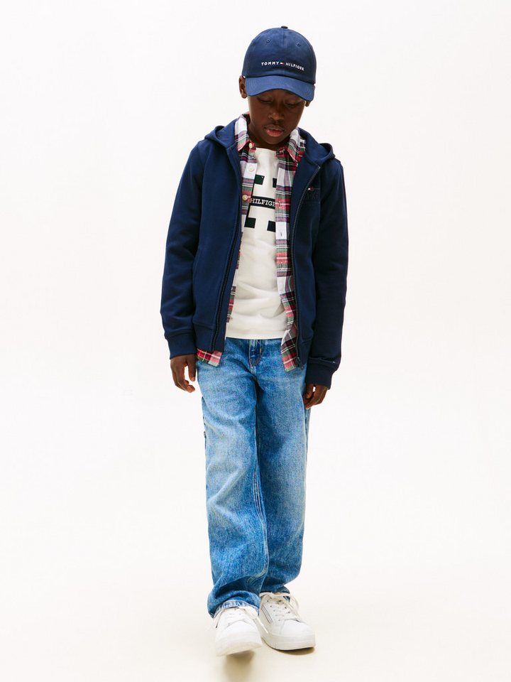Tommy Hilfiger Sweatjacke Regular fit, für Kinder bis 16 Jahre – Bild 3 von 5