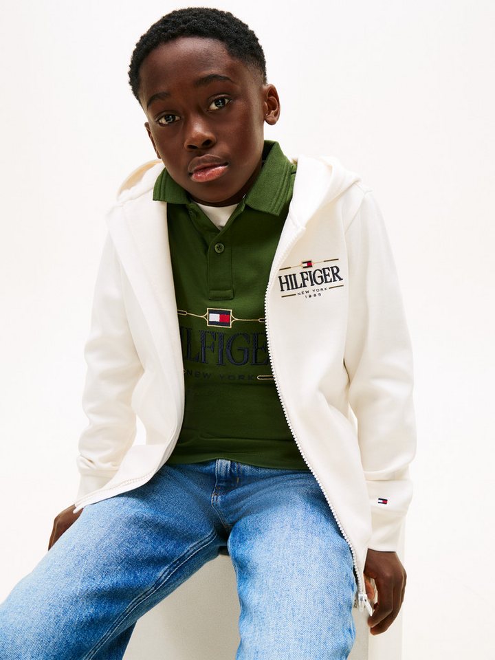 Tommy Hilfiger Sweatjacke Regular fit, für Kinder bis 16 Jahre – Bild 2 von 5
