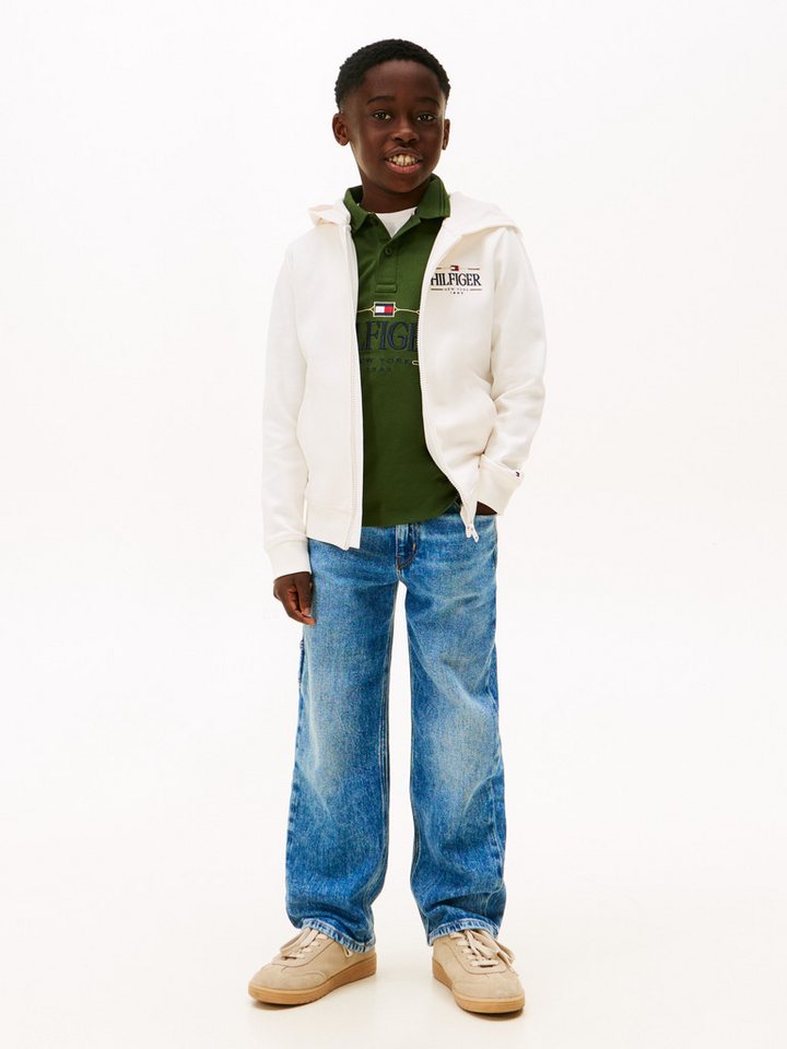 Tommy Hilfiger Sweatjacke Regular fit, für Kinder bis 16 Jahre – Bild 3 von 5