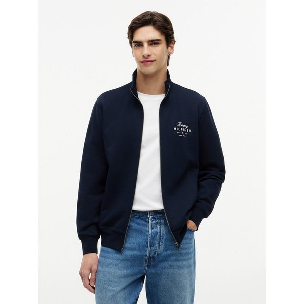 Tommy Hilfiger Sweatjacke SCRIPT STACK FZ STAND COLLAR