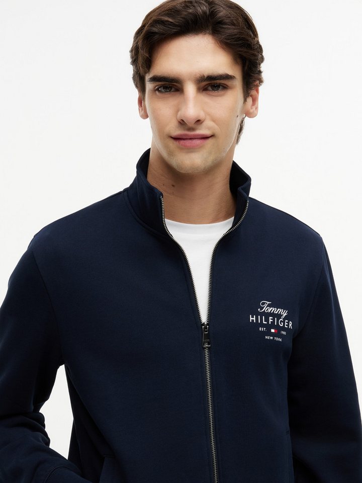 Tommy Hilfiger Sweatjacke SCRIPT STACK FZ STAND COLLAR – Bild 3 von 5