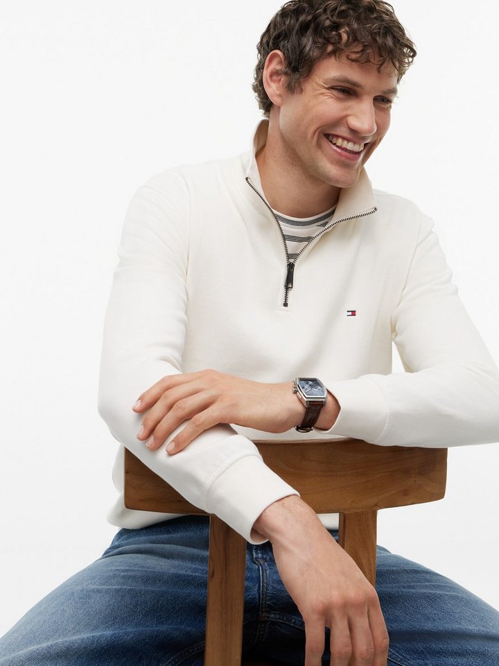Tommy Hilfiger Sweatshirt ESSENTIAL FLEECE 1/4 ZIP mit Stehkragen – Bild 2 von 5
