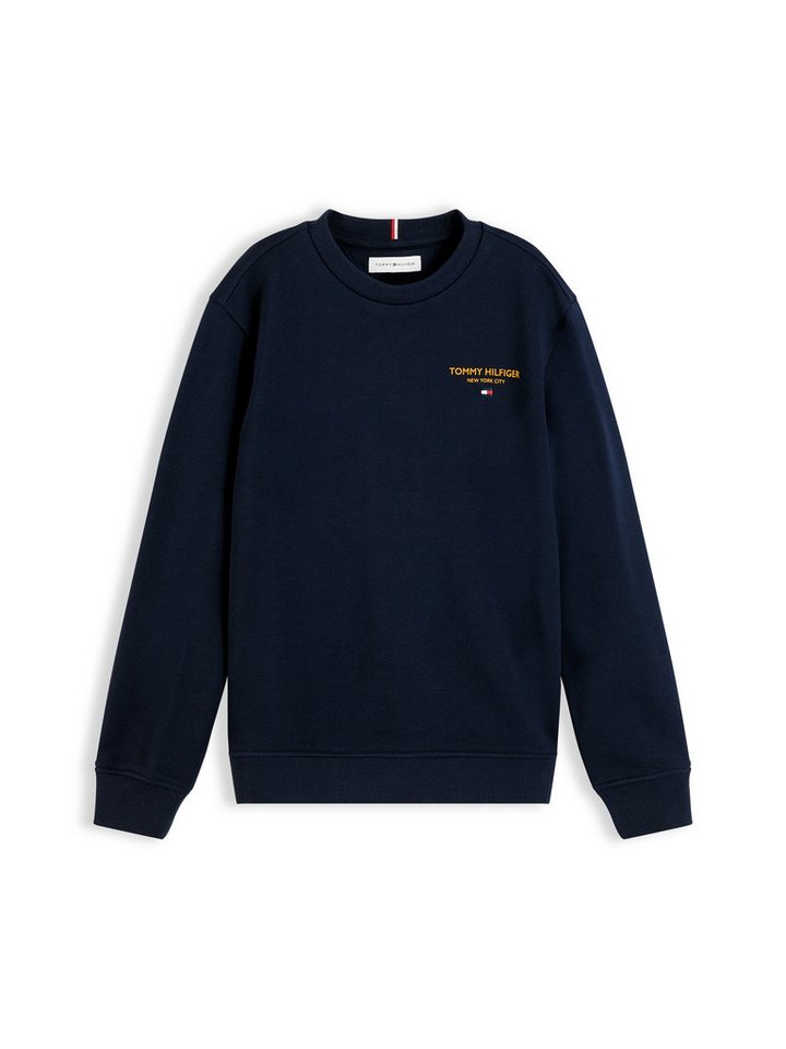 Tommy Hilfiger Sweatshirt ESSENTIAL LOGO SWEATSHIRT Rundhalsausschnitt, Regular Fit, Logoschriftzug, Kinder bis 16 Jahre – Bild 5 von 5
