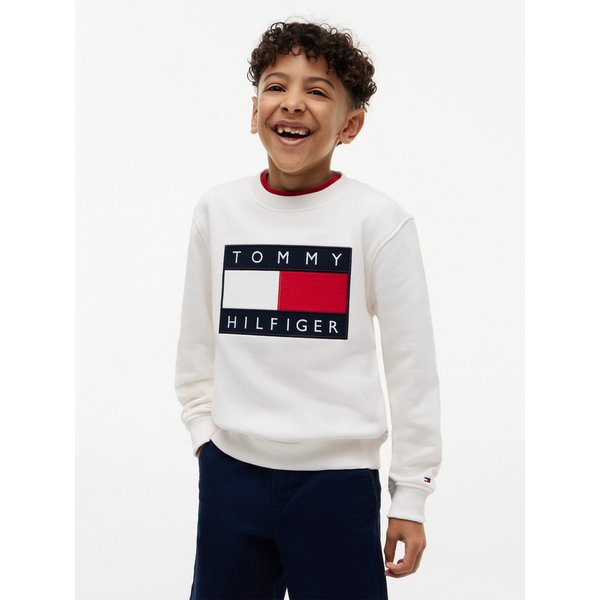 Tommy Hilfiger Sweatshirt Regular Fit, Kinder bis 16 Jahre, Logo-Applikation