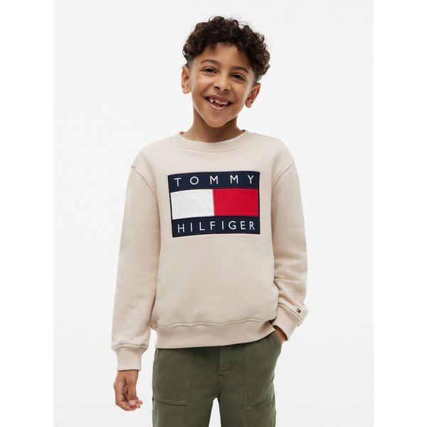 Tommy Hilfiger Sweatshirt Regular Fit, Kinder bis 16 Jahre, Logo-Applikation