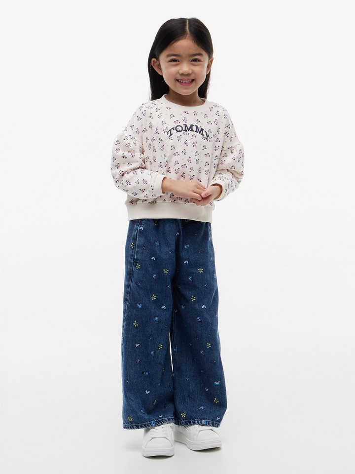 Tommy Hilfiger Sweatshirt Rundhalsausschnitt, Regular Fit, für Kinder – Bild 4 von 5