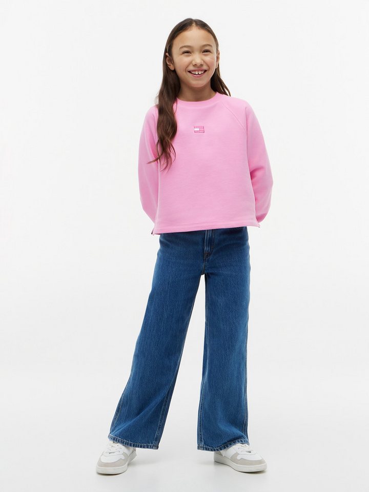 Tommy Hilfiger Sweatshirt Rundhalsausschnitt, Regular Fit, Kinder bis 16 Jahre – Bild 4 von 5