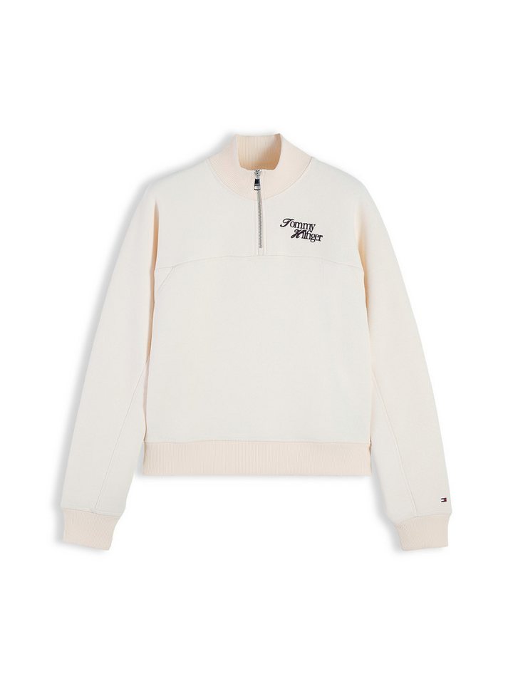 Tommy Hilfiger Sweatshirt SCRIPT REG MK-NK HALF ZIP SWT Baumwollmischung – Bild 5 von 5
