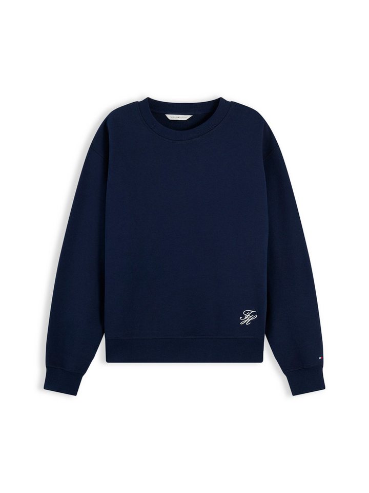 Tommy Hilfiger Sweatshirt SCRIPT TERRY MDRN C-NK SWTSHIRT Baumwolle – Bild 5 von 5