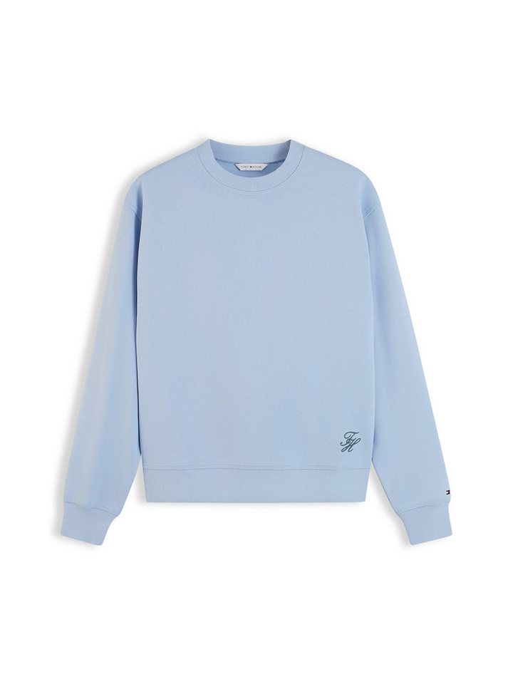 Tommy Hilfiger Sweatshirt SCRIPT TERRY MDRN C-NK SWTSHIRT Baumwolle – Bild 5 von 5