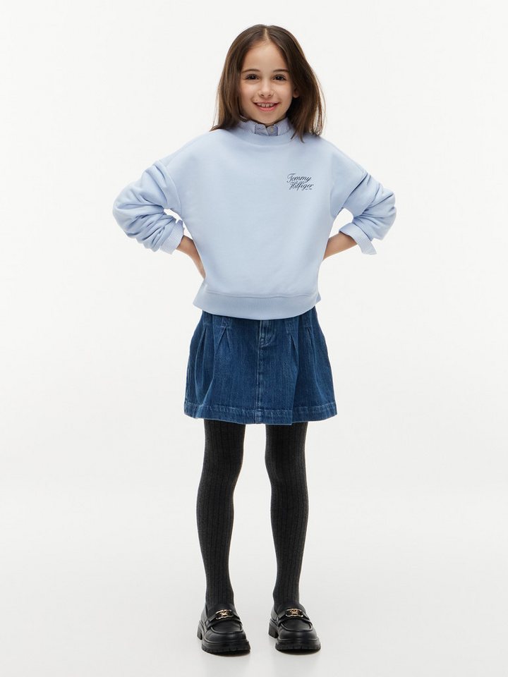 Tommy Hilfiger Sweatshirt TOMMY SCRIPT PRINTED SWEATSHIRT Rundhalsausschnitt, Regular Fit, Kinder bis 16 Jahre – Bild 4 von 5