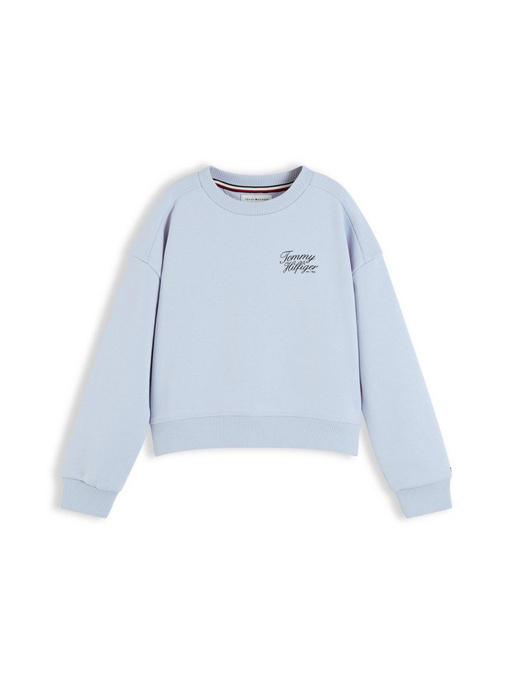 Tommy Hilfiger Sweatshirt TOMMY SCRIPT PRINTED SWEATSHIRT Rundhalsausschnitt, Regular Fit, Kinder bis 16 Jahre – Bild 5 von 5