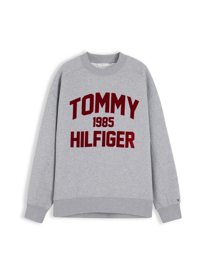 Tommy Hilfiger Sweatshirt VARSITY FLOCK RLXD SWT Baumwollmischung, relaxed fit – Bild 5 von 5