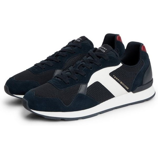 Tommy Hilfiger T HILFIGER CORE MIX RUNNER Sneaker Schnürschuh, Halbschuh, Freizeitschuh mit Kontrastbesätzen