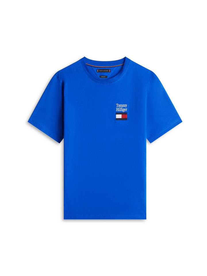 Tommy Hilfiger T-Shirt BRAND LOVE TEXT STACK Regular fit mit Rundhalsausschnitt – Bild 4 von 5