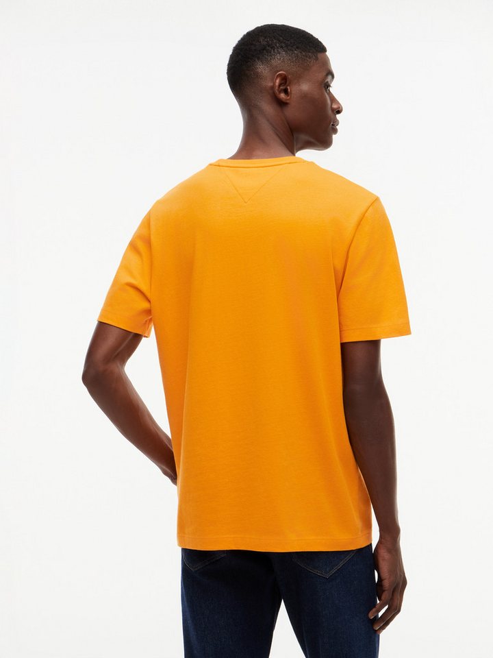 Tommy Hilfiger T-Shirt ESSENTIAL REGULAR FIT SOLID mit Stickerei unifarben, casual, Baumwolle, Rundhals – Bild 3 von 5
