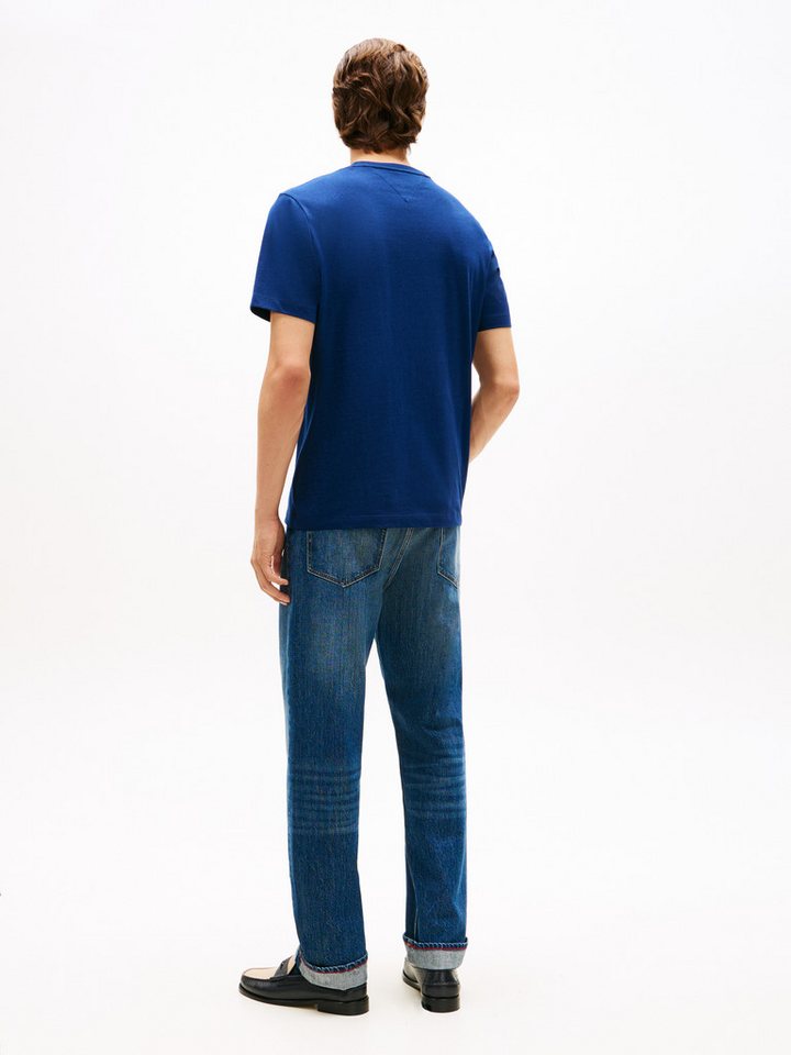 Tommy Hilfiger T-Shirt ESSENTIAL REGULAR FIT SOLID mit Stickerei unifarben, casual, Baumwolle, Rundhals – Bild 5 von 5