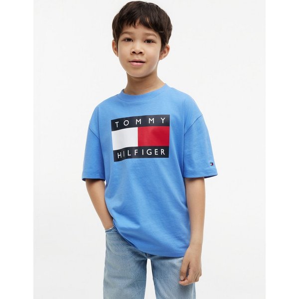 Tommy Hilfiger T-Shirt HERITAGE Regular Fit, Kinder bis 16 Jahre, Logo-Print