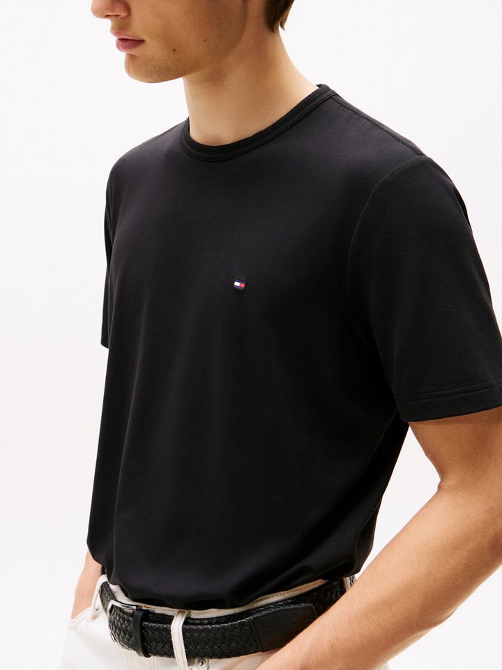 Tommy Hilfiger T-Shirt PERFORMANCE TEE im Materialmix, schnelltrocknend – Bild 2 von 5
