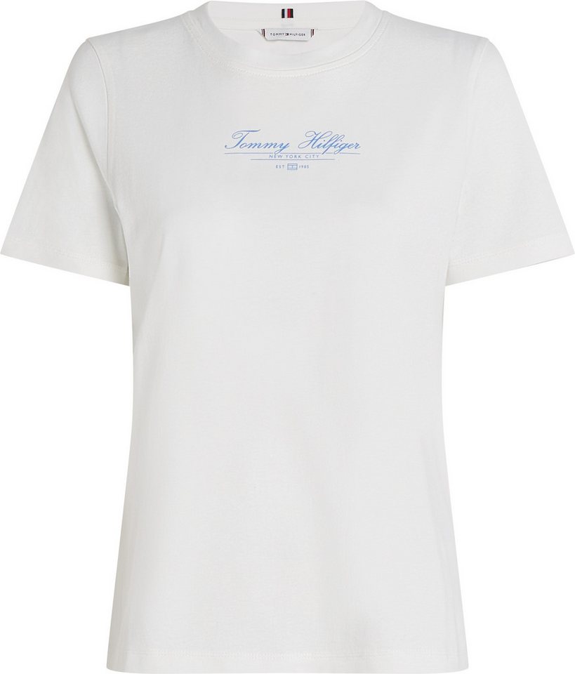 Tommy Hilfiger T-Shirt REG SCRIPT C-NK TEE SS mit Logo-Schriftzug – Bild 4 von 5