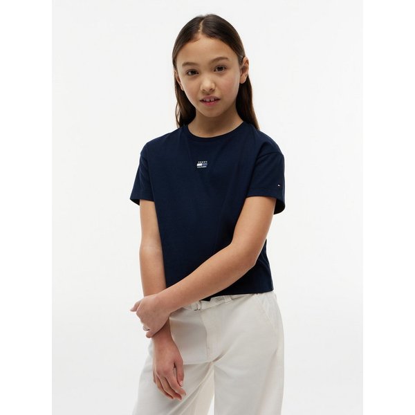 Tommy Hilfiger T-Shirt Regular Fit, Rundhalsausschnitt, reine Baumwolle, Kinder bis 16 Jahre