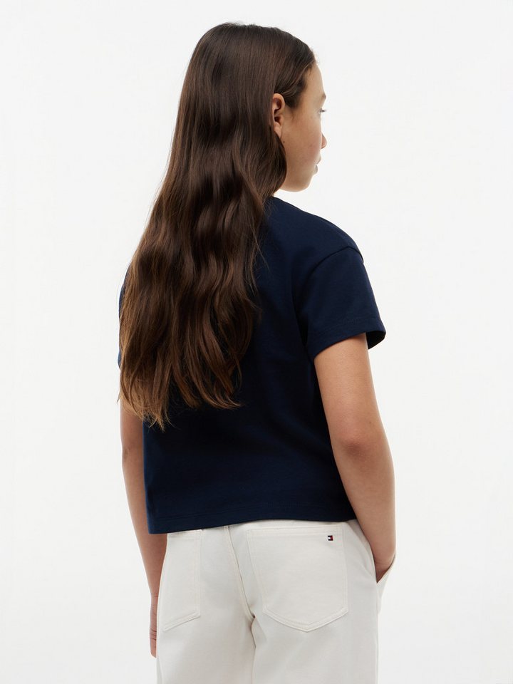 Tommy Hilfiger T-Shirt Regular Fit, Rundhalsausschnitt, reine Baumwolle, Kinder bis 16 Jahre – Bild 2 von 5