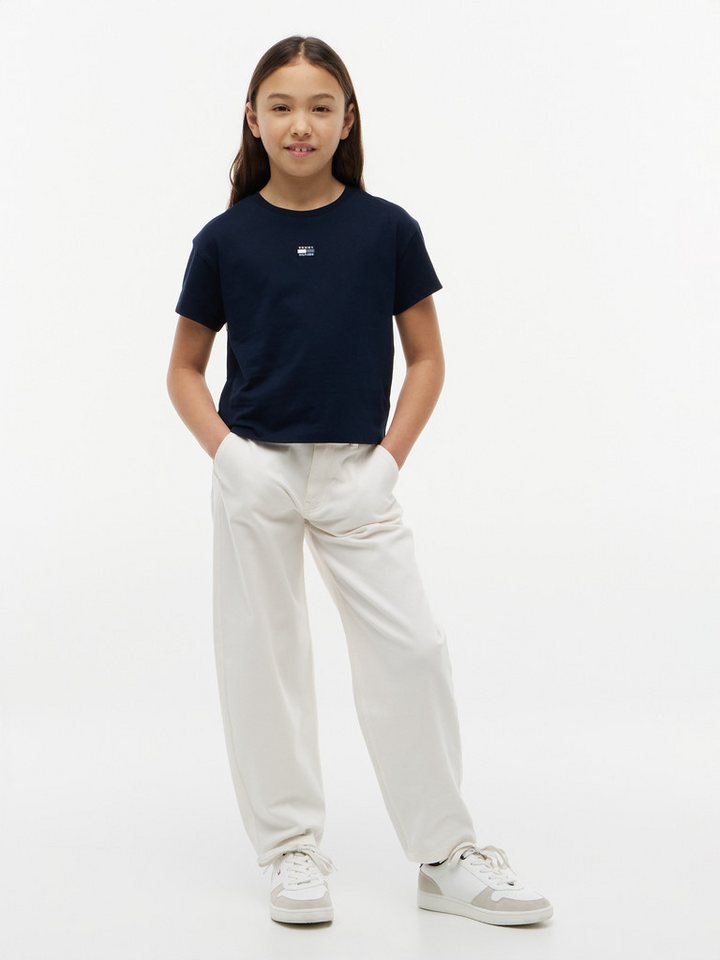 Tommy Hilfiger T-Shirt Regular Fit, Rundhalsausschnitt, reine Baumwolle, Kinder bis 16 Jahre – Bild 4 von 5
