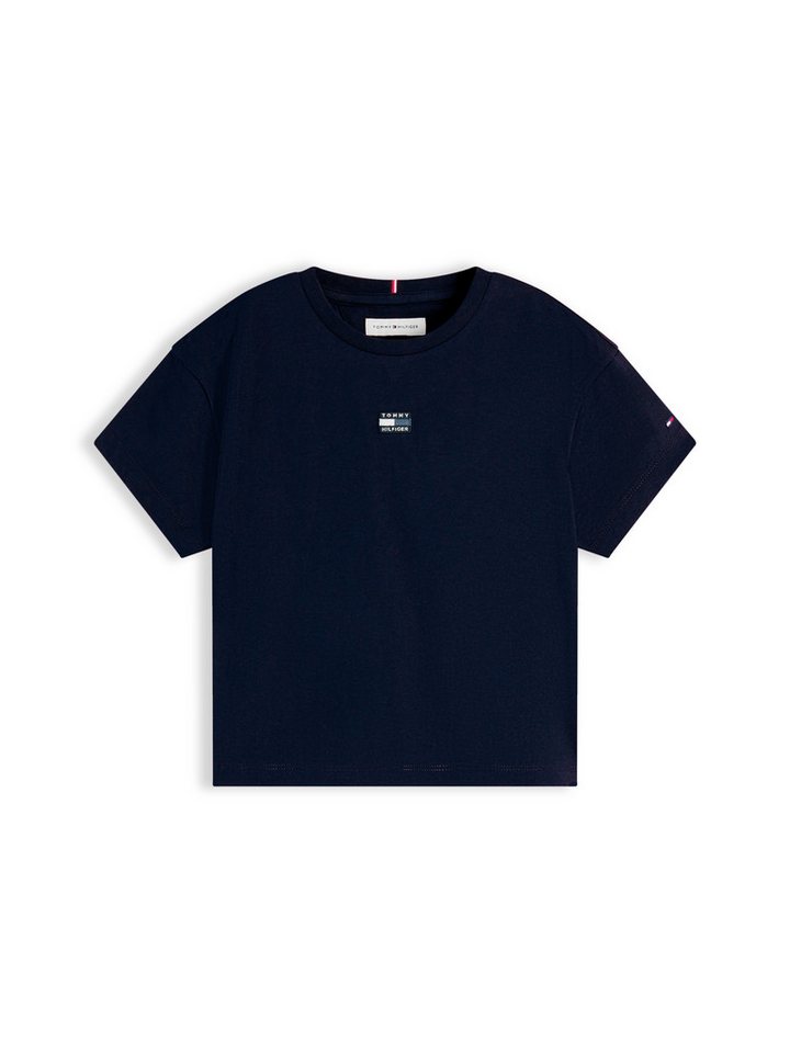 Tommy Hilfiger T-Shirt Regular Fit, Rundhalsausschnitt, reine Baumwolle, Kinder bis 16 Jahre – Bild 5 von 5