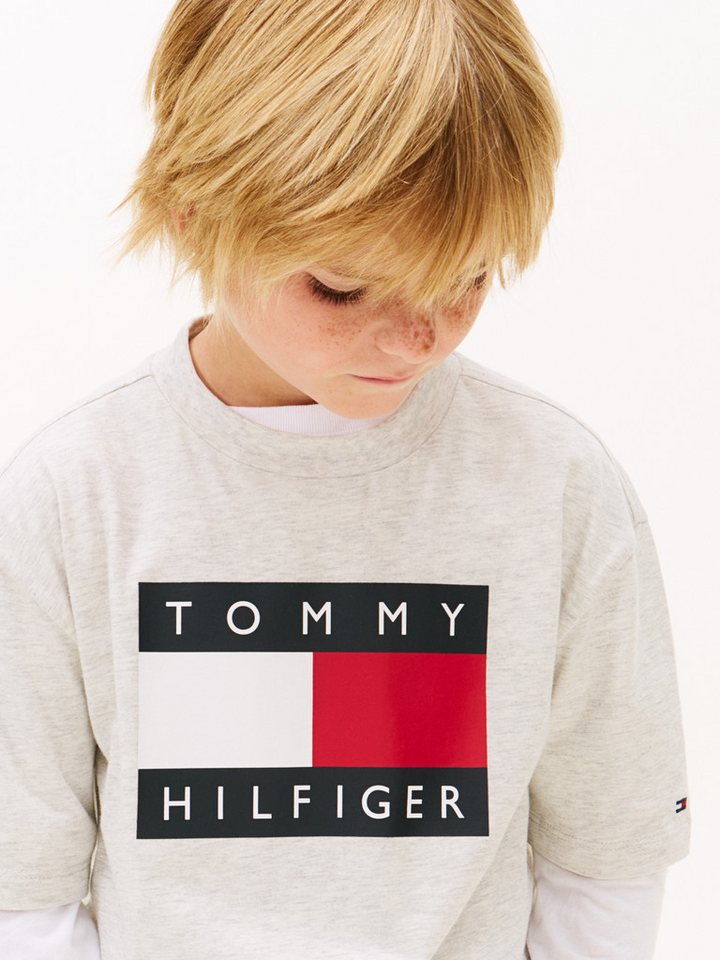 Tommy Hilfiger T-Shirt Regular fit, für Kinder bis 16 Jahre, Print – Bild 2 von 5
