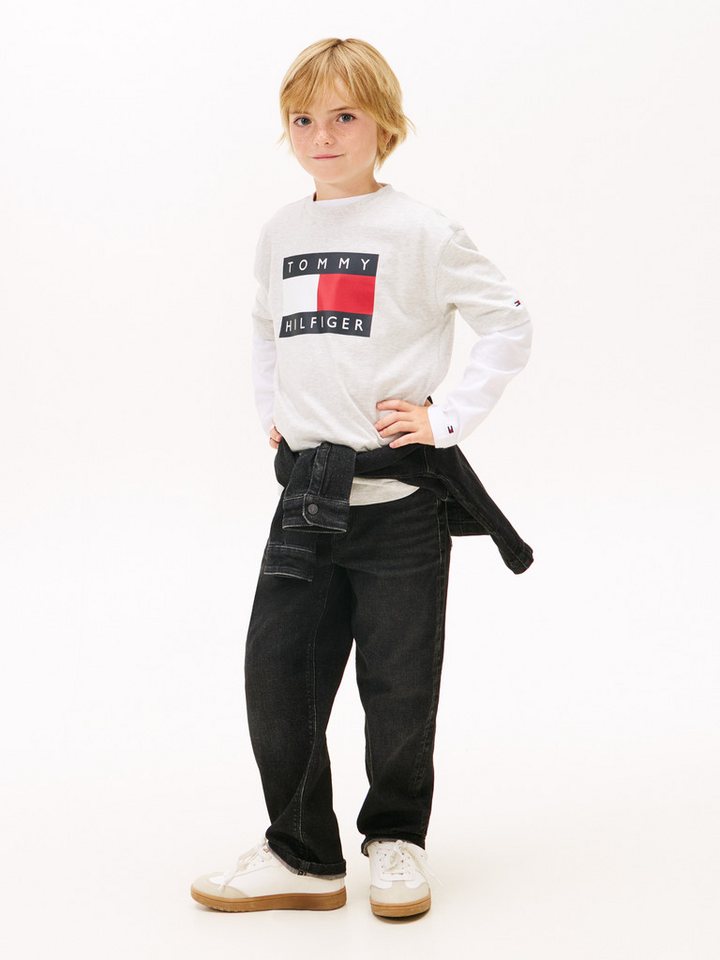 Tommy Hilfiger T-Shirt Regular fit, für Kinder bis 16 Jahre, Print – Bild 3 von 5