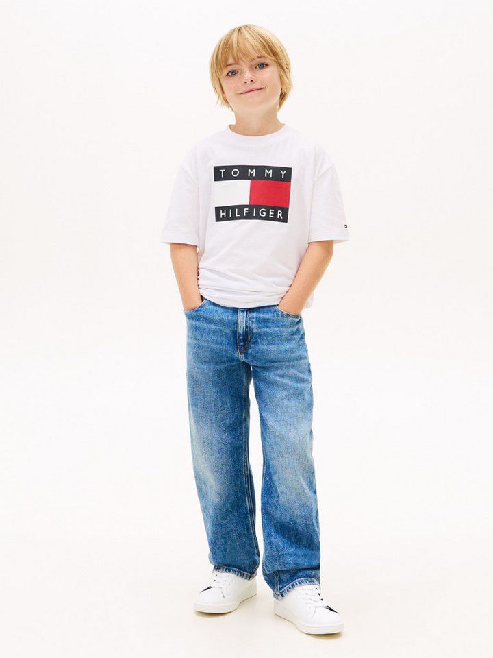 Tommy Hilfiger T-Shirt Regular fit, für Kinder bis 16 Jahre, Print – Bild 2 von 5