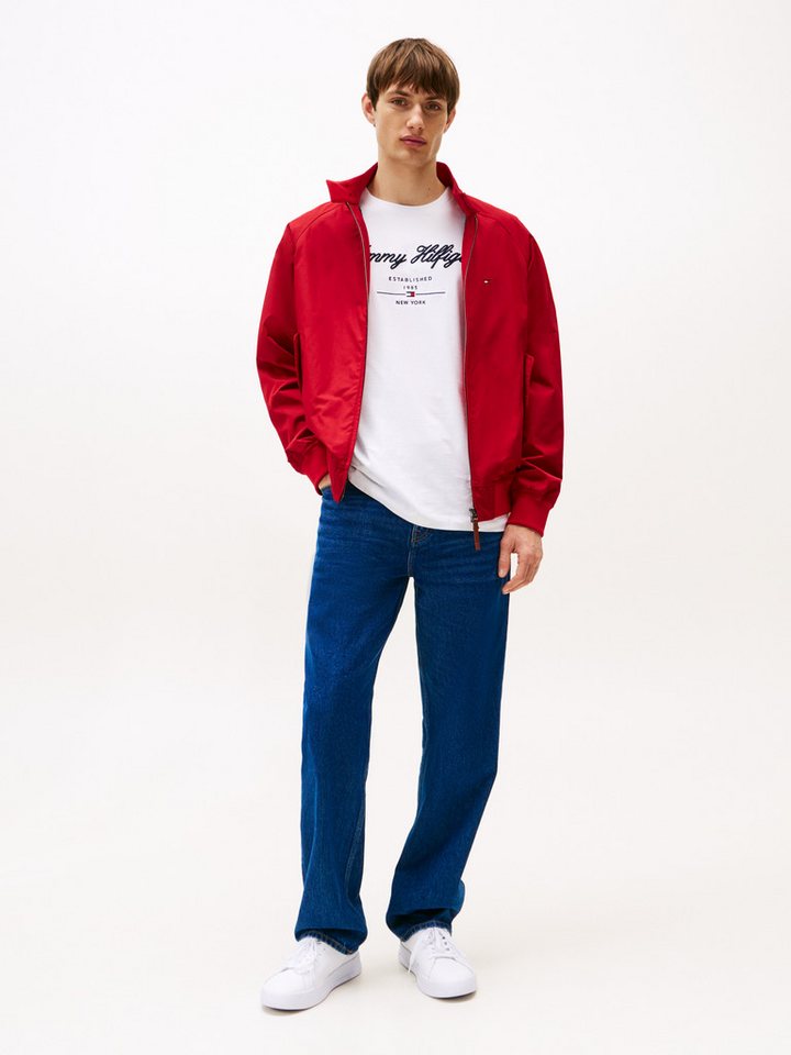 Tommy Hilfiger T-Shirt SCRIPT LOGO TEE mit aufgesticktem Logo – Bild 4 von 5