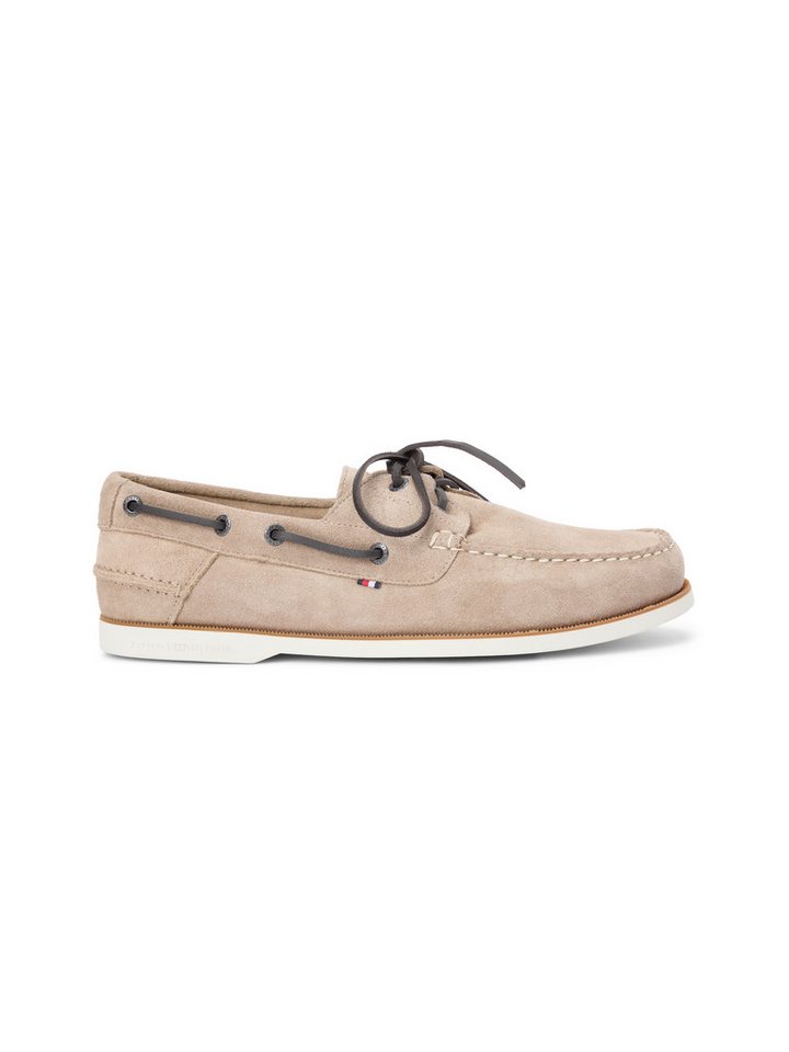 Tommy Hilfiger TH BOAT SHOE CORE SUEDE Bootsschuh Bootsschuh, Schnürer mit Ziernaht und Durchzügen – Bild 4 von 5