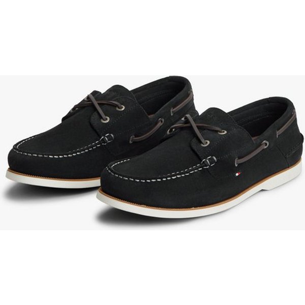 Tommy Hilfiger TH BOAT SHOE CORE SUEDE Bootsschuh, Casualschuh, Freizeitschuh, Schnürer mit Bänder-Durchzügen