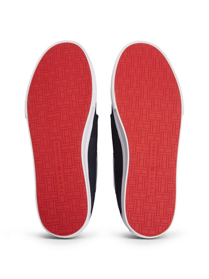 Tommy Hilfiger TH BOAT VULC SNEAKER CANVAS Bootsschuh Schnürschuh, Halbschuh mit Kontrastbesätzen und Durchzügen – Bild 5 von 5