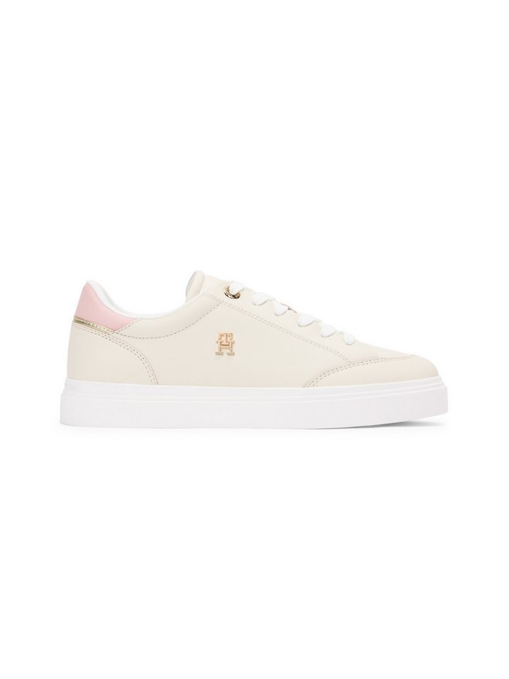 Tommy Hilfiger TH CHIC CUPSOLE Plateausneaker Freizeitschuh, Halbschuh, Schnürschuh mit goldfarbenem TH-Logo – Bild 4 von 5
