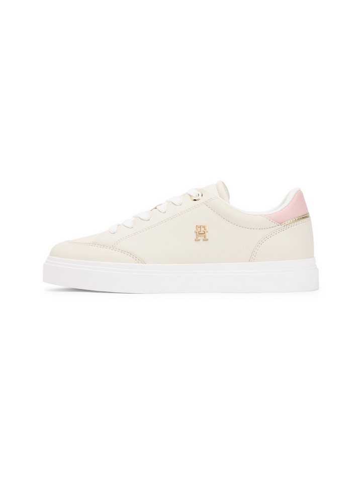 Tommy Hilfiger TH CHIC CUPSOLE Plateausneaker Freizeitschuh, Halbschuh, Schnürschuh mit goldfarbenem TH-Logo – Bild 5 von 5