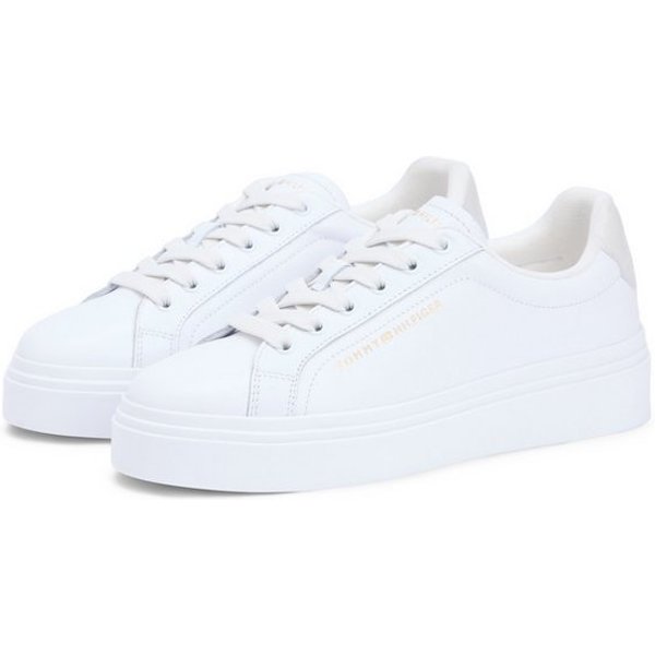 Tommy Hilfiger TH CHIC CUPSOLE PLATFORM Plateausneaker Freizeitschuh, Halbschuh, Schnürschuh mit Ziernähten