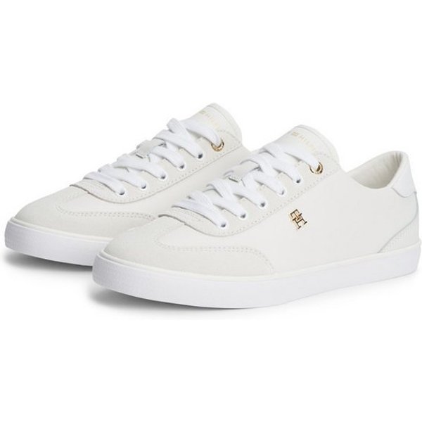 Tommy Hilfiger TH CHIC LOW VULC Sneaker Freizeitschuh, Halbschuh, Schnürschuh mit Ziernähten