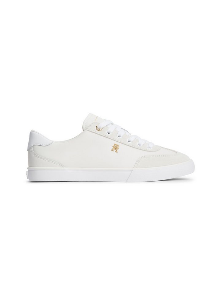 Tommy Hilfiger TH CHIC LOW VULC Sneaker Freizeitschuh, Halbschuh, Schnürschuh mit Ziernähten – Bild 4 von 5